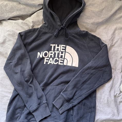 navy blue north face hoodie